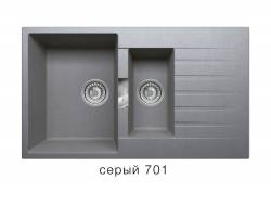 Кухонная мойка Tolero Loft TL860 Серый 701