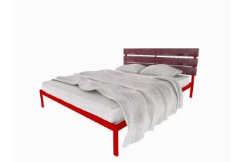 Кровать Луиза красная