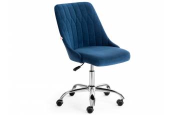 Кресло офисное Swan флок синий