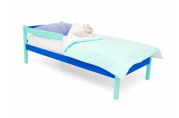 Кровать Svogen classic с бортиком мятно-синий