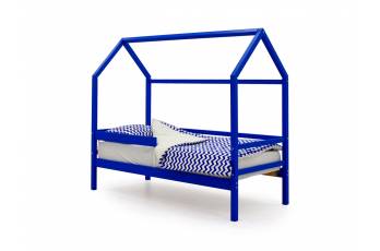 Кровать-домик Svogen с бортиком синий