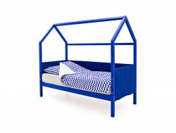 Кровать-домик мягкий Svogen синий