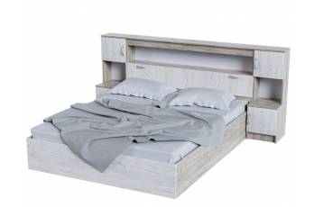 Кровать с закроватным модулем Бася КР 552 Крафт