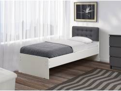 Кровать одинарная №6  800х1600 с мягкой спинкой