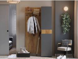 Прихожая Мебельсон К5 дуб крафт золотой/графит