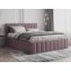 Кровать 1400 Лана пудра велюр