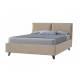 Кровать Сандра с ПМ 1400х2000 мм микровелюр бежевый