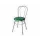 Стул №1 ДХ-8 без мягкой спинки обивка изумруд