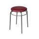 Табурет круглый с кольцом ДХ-11 обивка малиновый