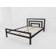 Кровать металлическая Куба 900 черная
