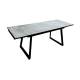 Стол раздвижной Skagen-l 22мм каспий серый/черный
