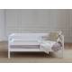 Кровать-софа детская с бортиками белый 80х190 см