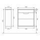Тумба с раковиной Uperwood Modul матовая белая/графит 60 см