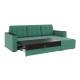 Диван угловой Атлант без столика велюр Neo 23 грин зеленый