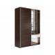 Шкаф-купе Прайм 2-х дверный 1600 Зеркало/ДСП Венге