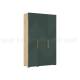 Шкаф 3-х створчатый (1350) Ирис Браш Мени Грин, Дуб Крафт