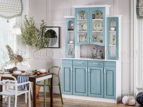 Буфет 4-х створчатый Констанция Голубой