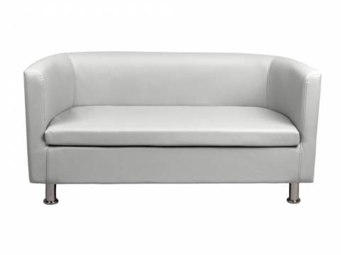 Диван белый кожаный Марс