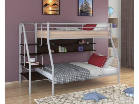 Двухъярусная кровать Толедо 1П серый венге