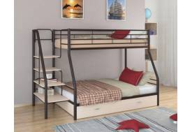 Двухъярусная кровать Толедо 1Я коричневый молочный