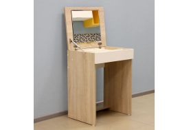 Туалетный столик Эксон дуб сонома-белый