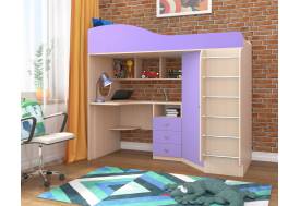 Кровать-чердак Кадет-1 с металлической лестницей