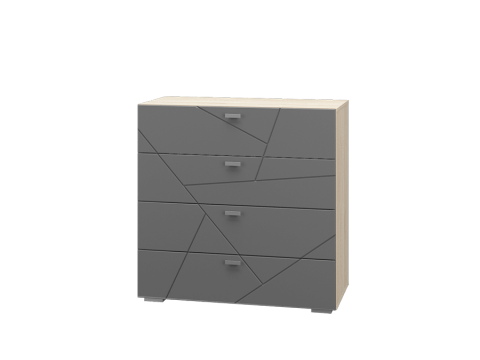 Комод 4 ящика Скайлайн графит