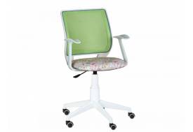 Кресло Эксперт white Т-эрго детский принт зеленый-Т54