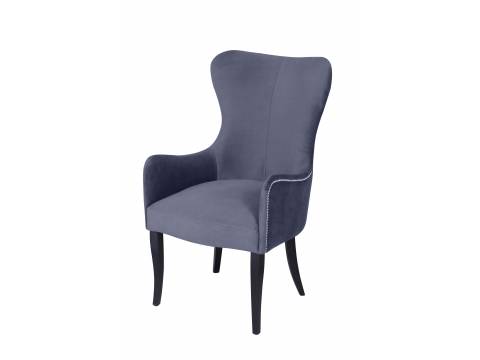 Кресло Лари серый опоры венге