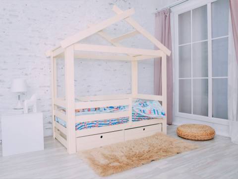 Кровать детская Теремок Эко с ящиками