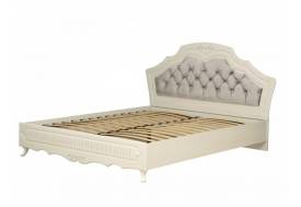 Кровать двуспальная 06.121 Кантри 1600 с ортопедическим основанием вудлайн кремовый