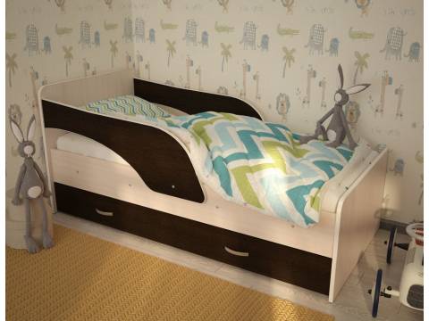 Кровать детская Кроха-2 Максимка венге