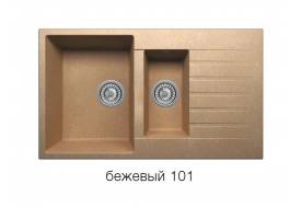 Кухонная мойка Tolero R-118 Бежевый 101