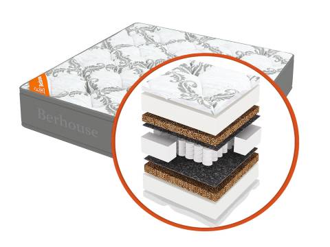 Матрас Mega холкон-кокос TFK Gray Night 90х195