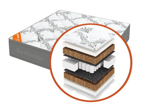 Матрас Mega кокос 20 TFK Gray Night 90х195