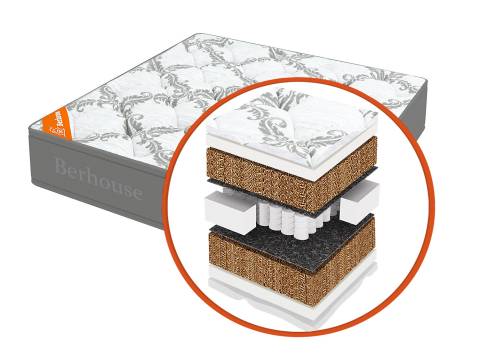 Матрас Mega кокос 30 TFK Gray Night 120х200