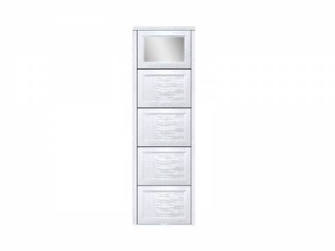 Обувница Комфорт 5 секций с зеркалом Ф003 Норд Вуд