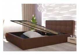 Кровать с ПМ 1600 мм Оскар 73/1 Коричневая