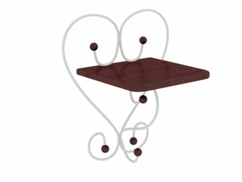 Полка настенная Милсон коричневая