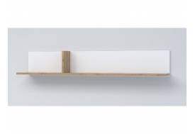 Полка навесная Эго Пл-2 белый глянец