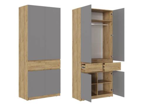 Шкаф двухстворчатый ШК-001 Бостон ЛДСП