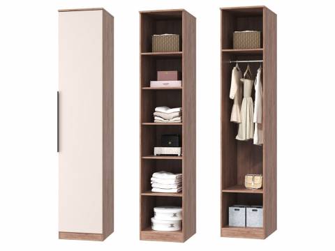 Шкаф для платья и белья однодверный Тоскана