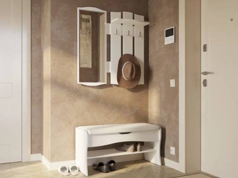 Прихожая Фьюжен белый