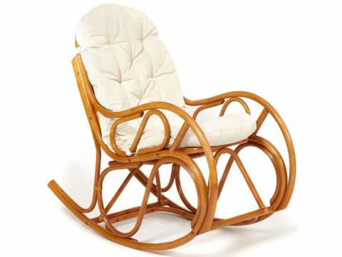 Кресло-качалка Vienna разборная с подушкой коньяк