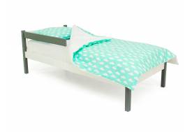 Кровать Svogen classic с бортиком графит-белый