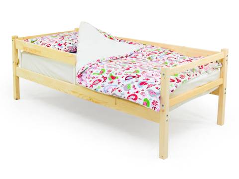 Кровать-тахта Svogen с бортиком натура без покрытия