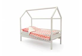 Кровать-домик Svogen с ящиками и бортиком белый