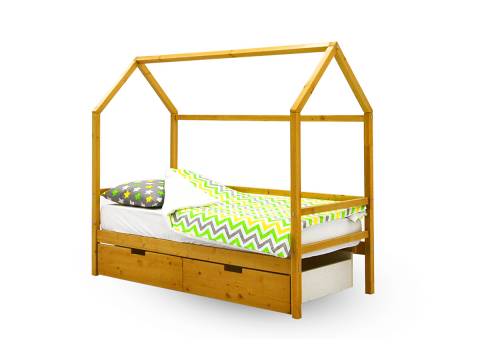 Кровать-домик Svogen с ящиками дерево