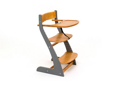 Растущий стул Усура со столиком графит-дерево