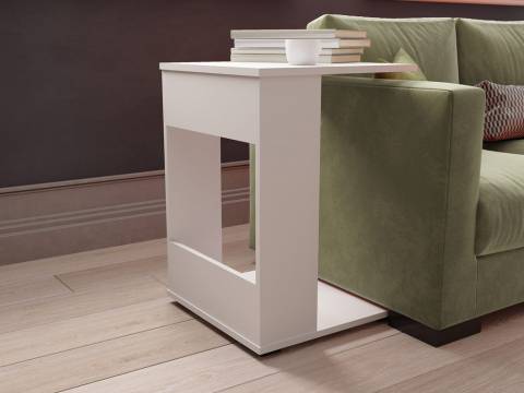 Стол журнальный СЖМ-2 белый